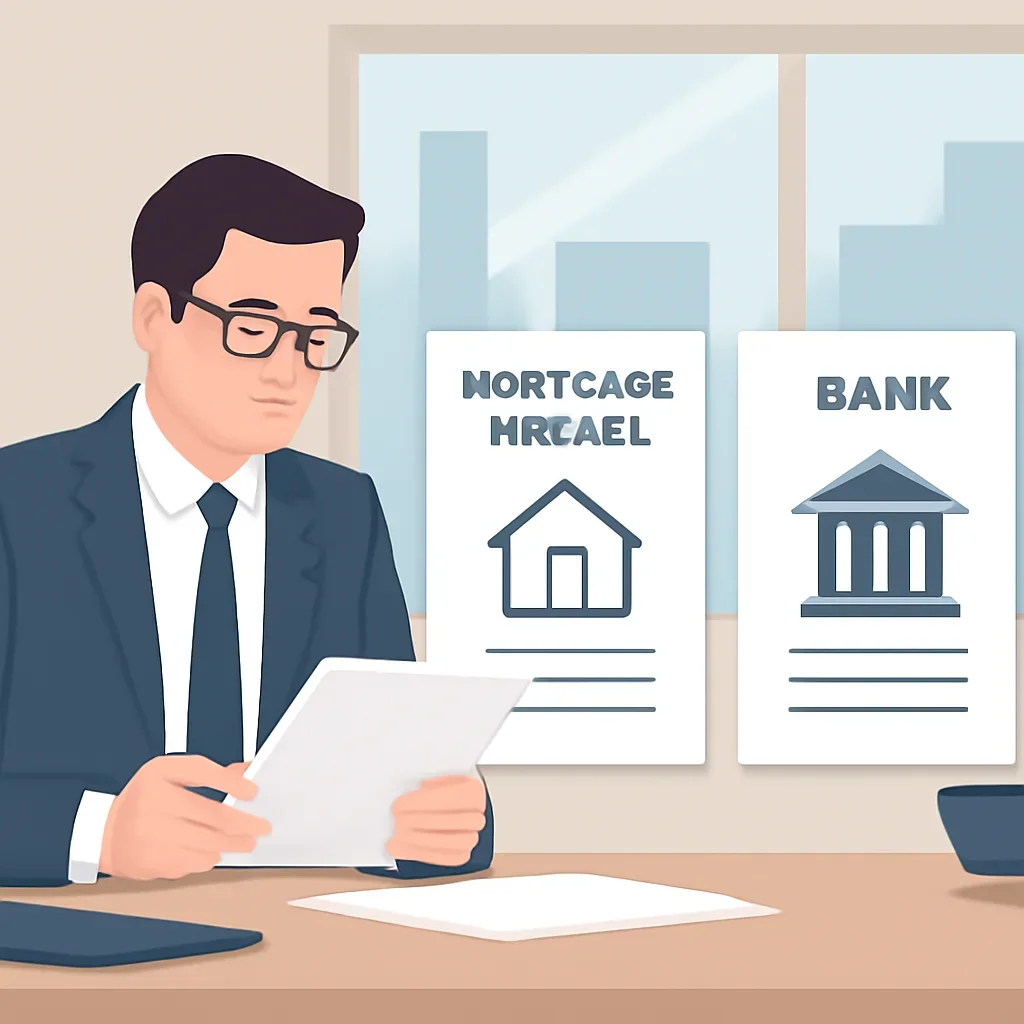 Broker reviewing mortgage steps for mortgage broker vs bank: which option gives you more flexibility?