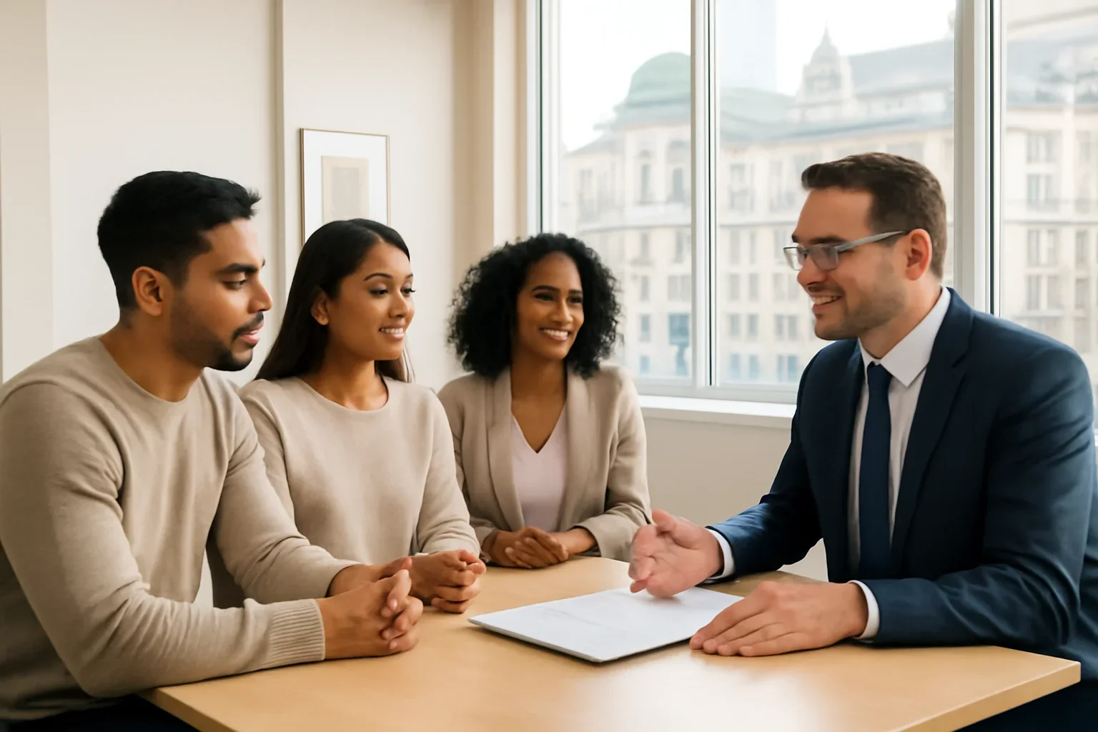 New to Canada Mortgage Guide for Quebec Buyers mortgage consultation scene