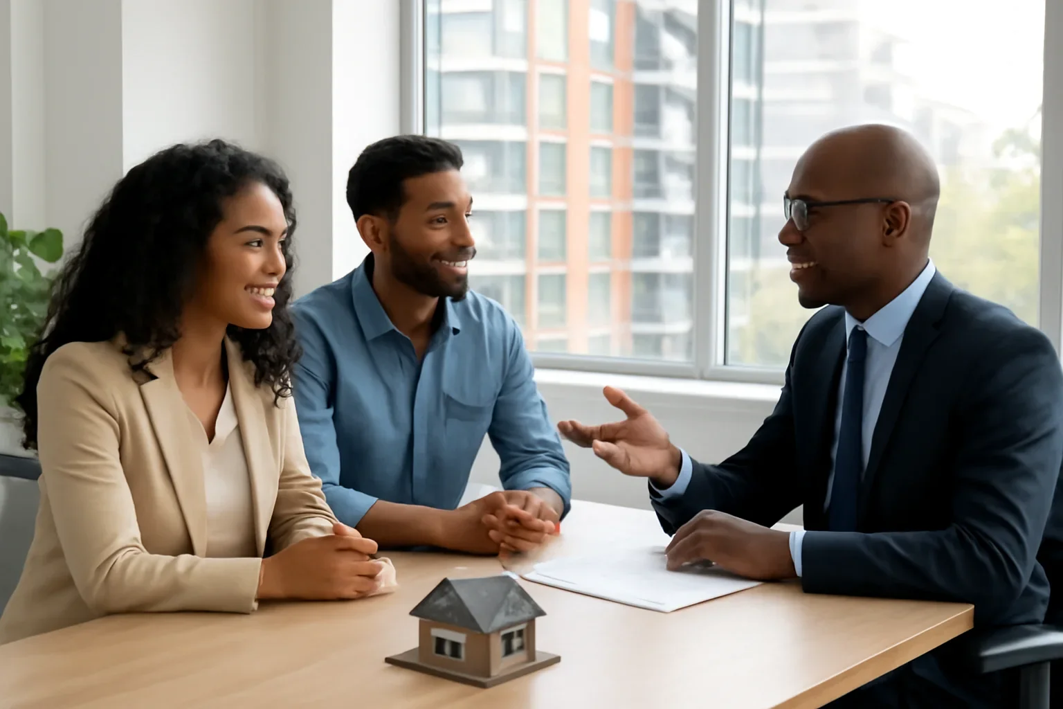 Construction Mortgage mortgage consultation scene