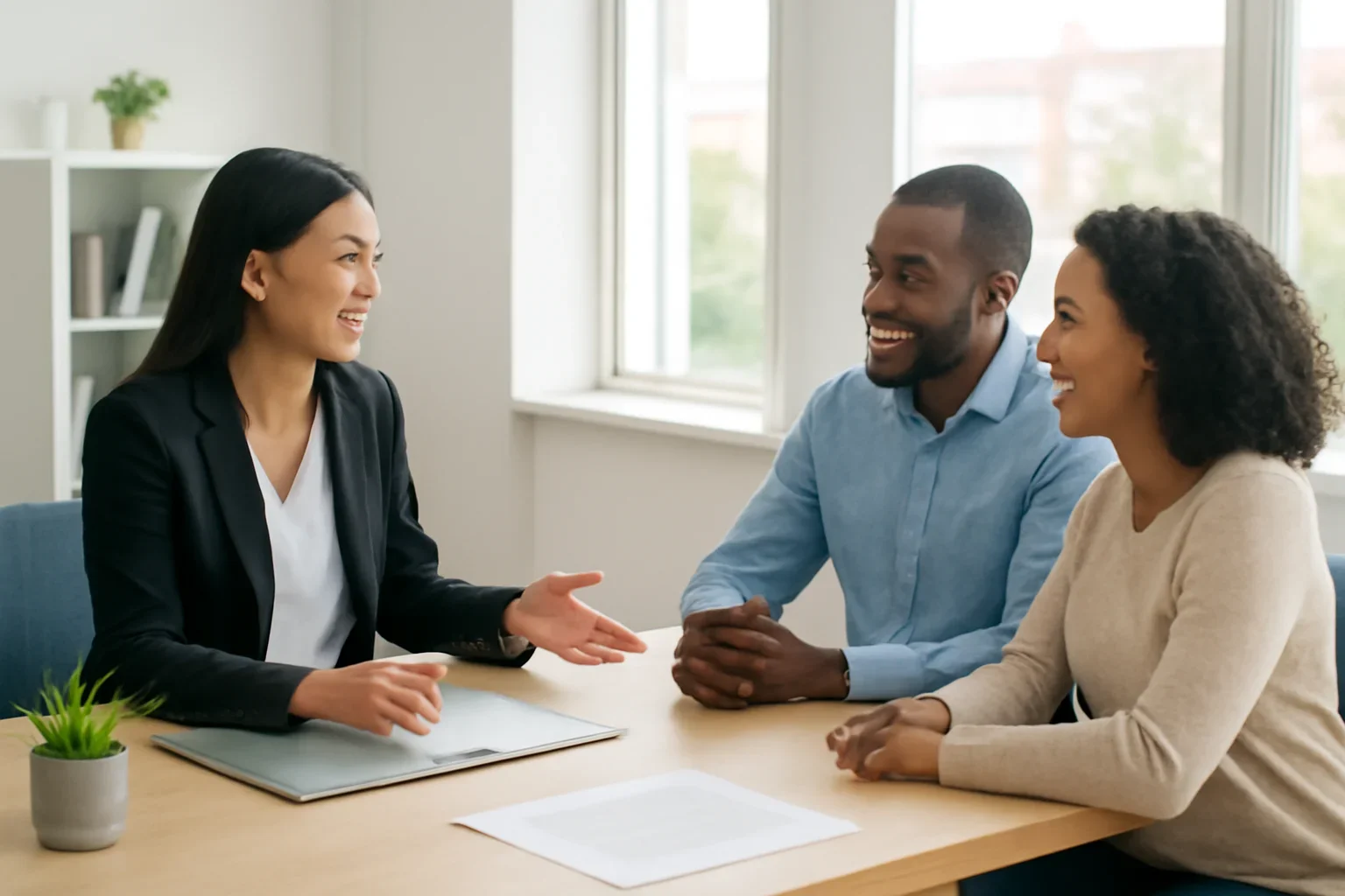 FAQ mortgage consultation scene