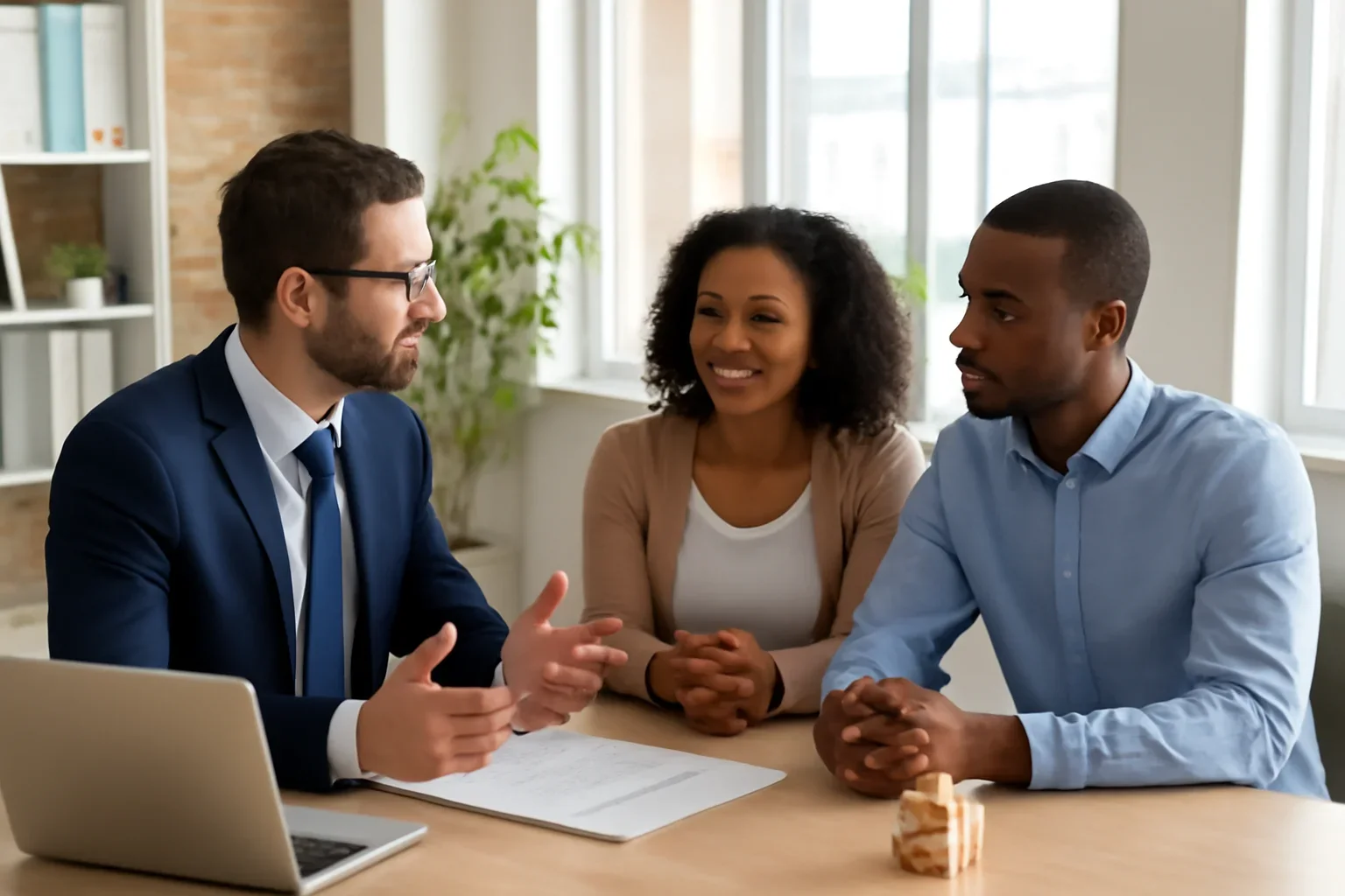 FAQ for Refinancing mortgage consultation scene