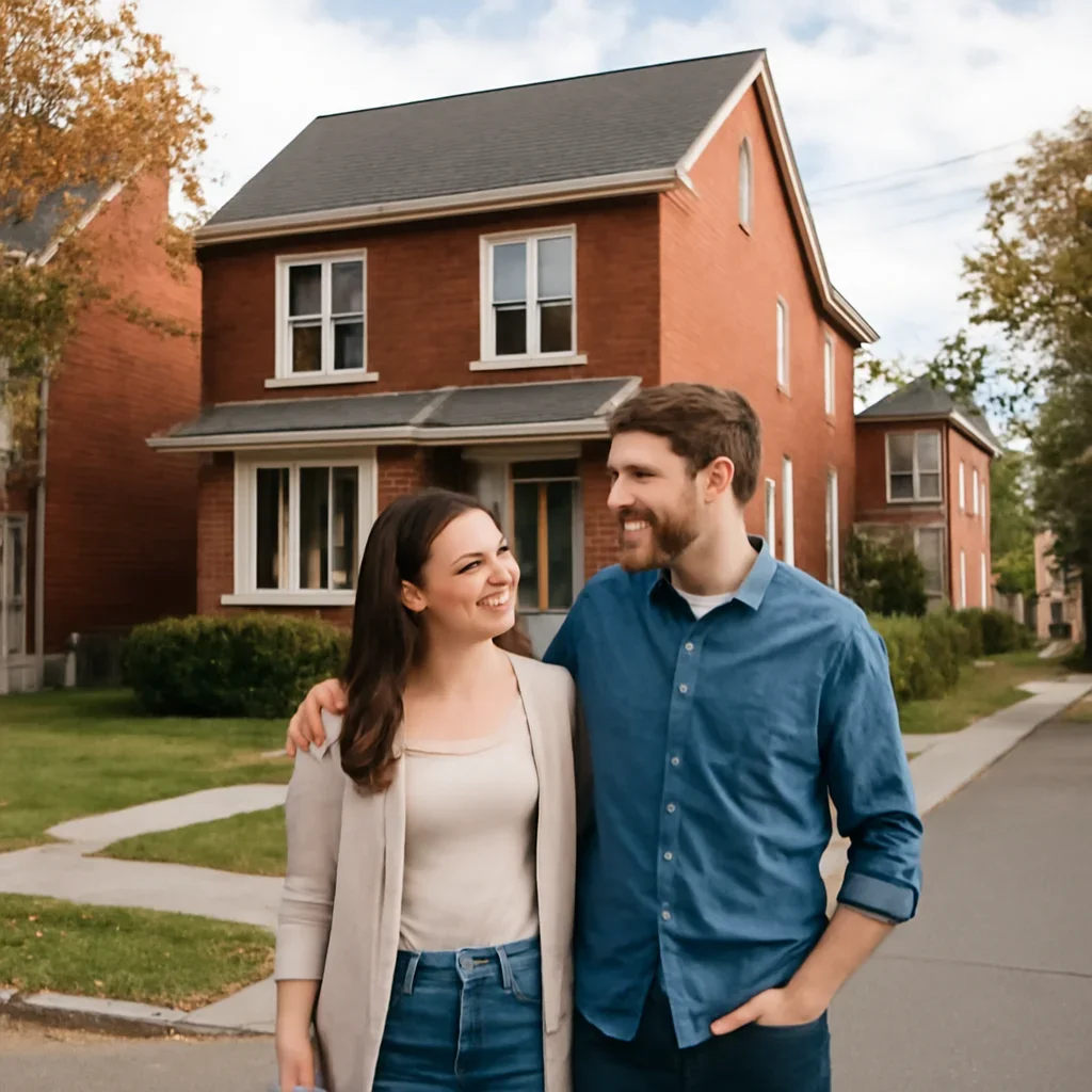 Residential setting connected to first-time home buyer mortgages