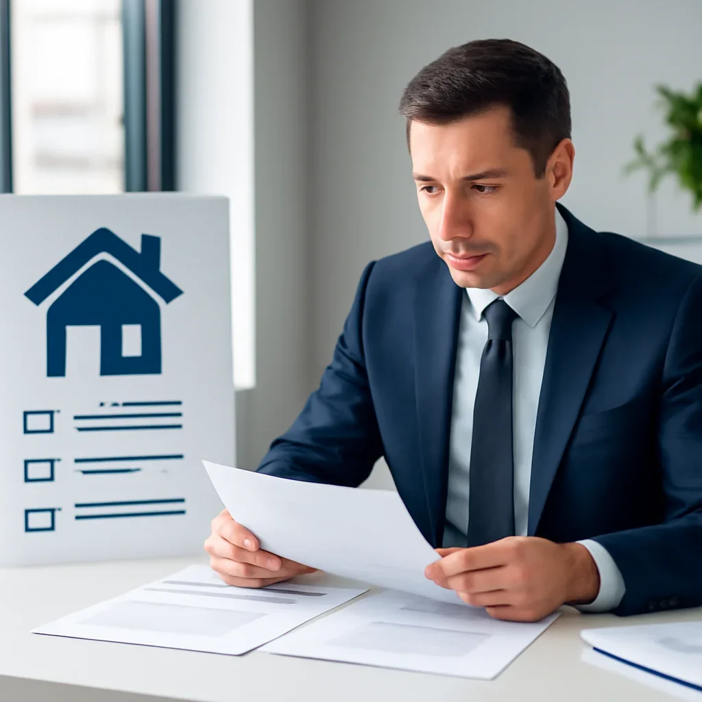 Broker reviewing mortgage steps for quebec mortgage broker