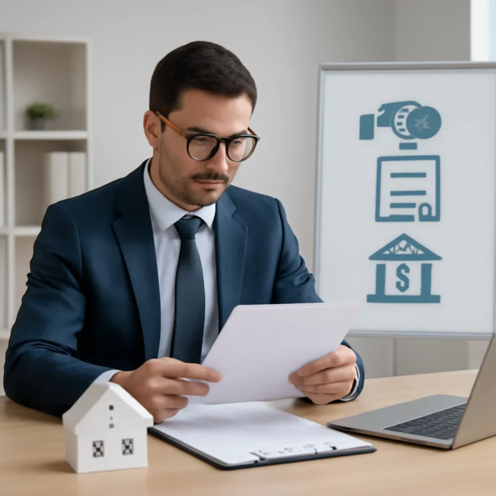 Broker reviewing mortgage steps for west island mortgage broker